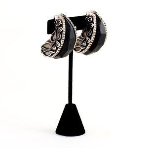 Kalinger Vintage Half Hoop Earrings